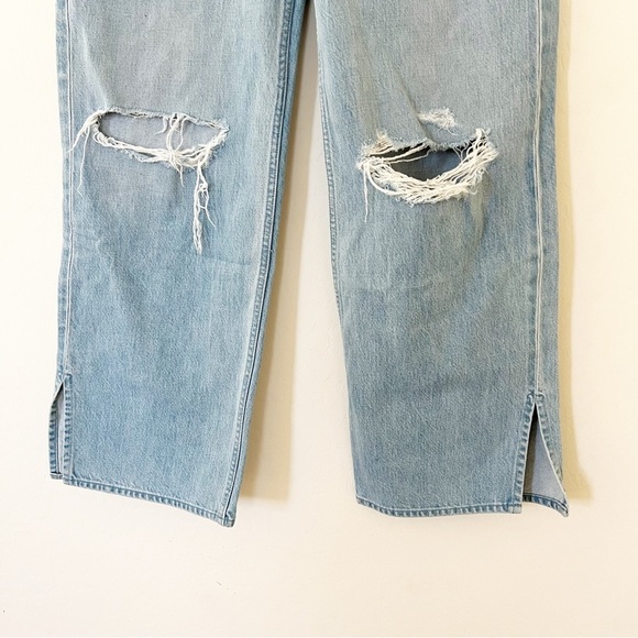 MOTHER Snacks The Fun Dip Puddle Slice in Lots of Nibbles Jean - Picture 10 of 13